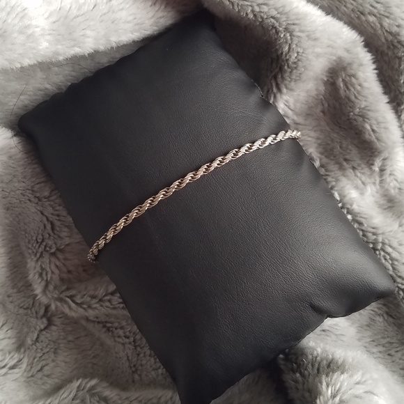 Vintage Jewelry - 925 Italy Sterling Silver Tennis Bracelet